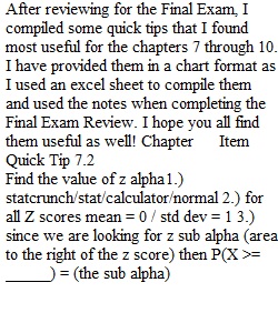 Module 8.2 Preparing for the Final Exam